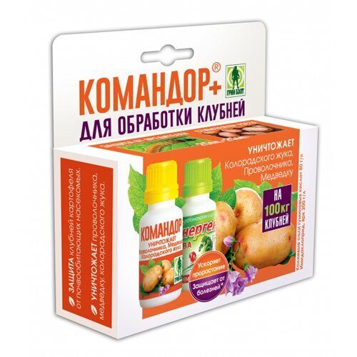 Командор + для обработки клубней картофеля (уп 2фл по 25мл)(Техноэкспорт)(24шт)