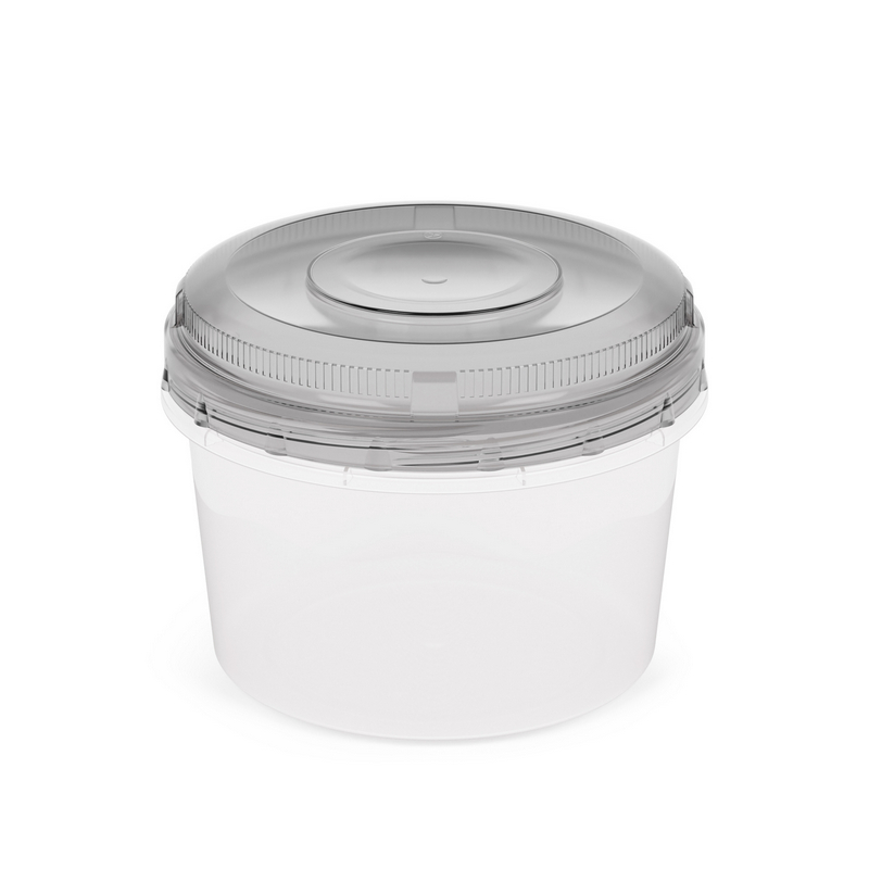 Емкость 0,7л для СВЧ круглая закр/кр 1152 (Альтерн)(24шт)