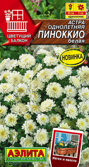 Астра Пиноккио белая 0,05г (Аэлита)