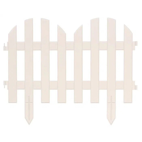 Забор декоративный №4 белый (ПолимерСад)(20шт)