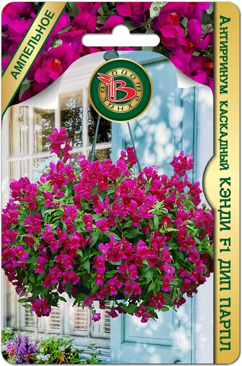 Антирринум КЭНДИ F1 Дип Парпл каскаднй однолетник 15шт (Биотехника)