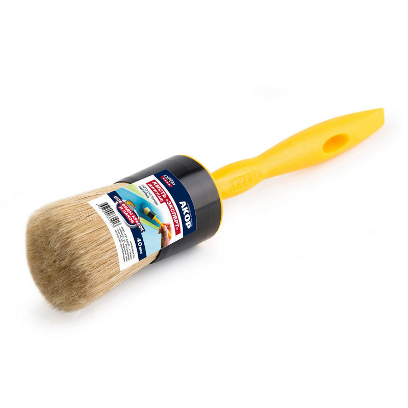 Кисть круглая универсальная 35мм (ПП АКОР)(5шт)