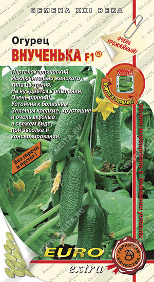 Огурец Внученька F1 10шт (АэлитаЭкстра)