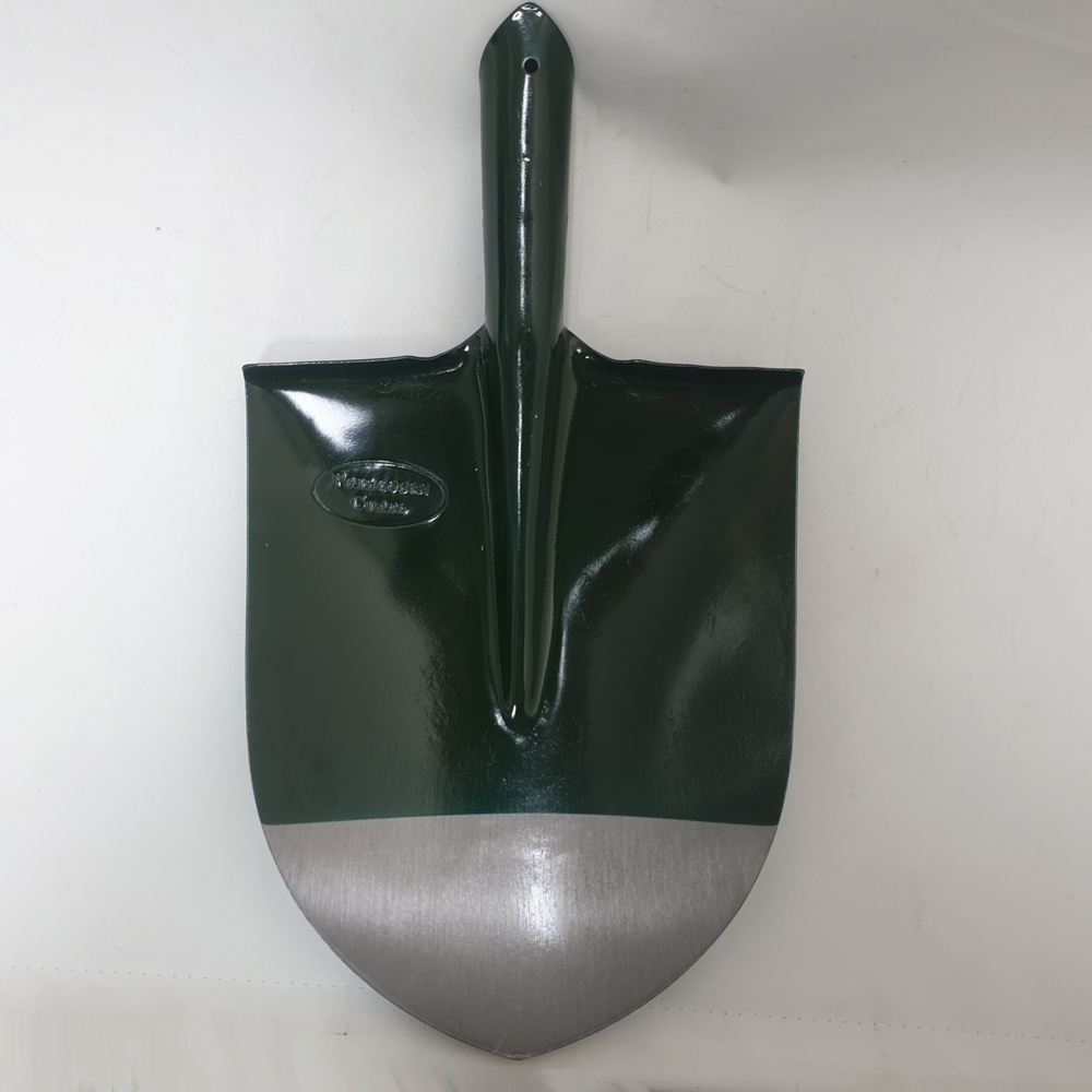 Лопата штыковая из рельсовой стали зеленая улучшенная 900мм 010414 (ТИС)