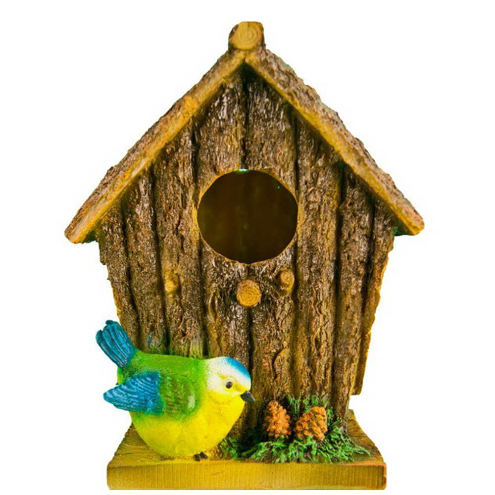 Садовая фигура Скворечник с птичкой 12393 (22х18см) (М)