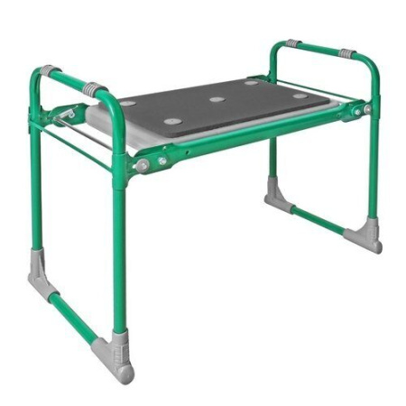 Скамейка садовая с мягким сиденьем зеленая (СКМ)